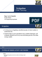 Lecture 4 - Irrigation