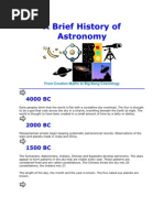 A Brief History of Astronomy