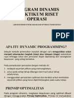 Program Dinamis Praktikum Riset Operasi: Laboratorium Perencanaan Dan Optimasi Transportasi