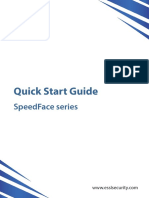 Quick Start Guide for SpeedFace Biometric Access Control