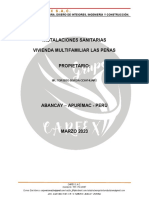 Memoria Sanitatias de Proyecto Vivienda Multifamiliar Las Peñas (20-03-2023)