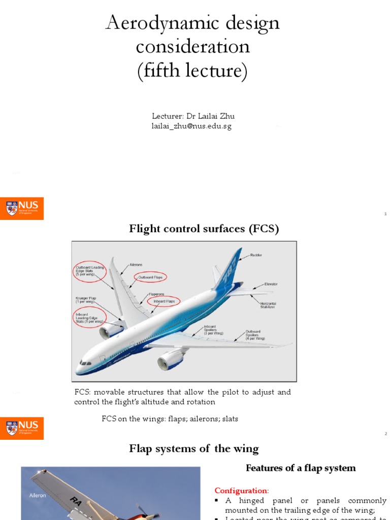 Lecture5 PDF PDF Flap (Aeronautics) Lift (Force)
