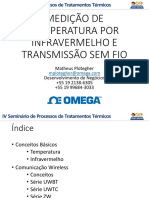 Medição de temperatura por infravermelho e transmissão sem fio