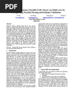 A High Performance Parallel XML Parser On Multicore by Integrating Parallel Parsing and Schema Validation