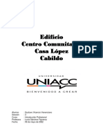 Edificio Centro Comunitario Casa López Cabildo: Trabajo Unidad 3