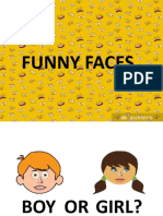 Funny Faces Game To Teach The Word Too - 149034
