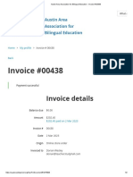 Austin Area Association For Bilingual Education - Invoice # 00438