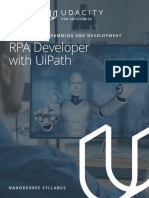 Udacity Enterprise Syllabus RPA Developer With UiPath nd340