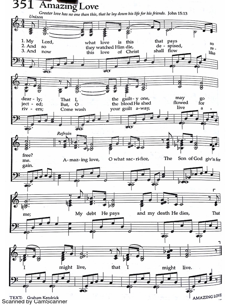 Amazing love hymn 1 pdf