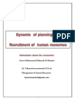 Dynamics of Planning and Recruitment Process of HumanResources