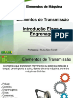 Aula 7 - Introdução Elementos Trasmissao e Engrenagens PDF
