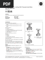 Samson 3241 Control Valve Data Sheet | PDF | Valve | Forging