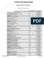 Extrato de disciplinas de engenharia elétrica