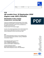 Citroen c4 - Coolant Temperature Warning Light