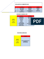 Avaliação Do I Bimestre - Conograma PDF