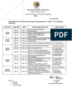 2nd - 3rd SESSIONAL TIME TABLE 2022 UG 1, 3, 5