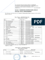 Ug 1ST Sem Exam Time Table 2022-23