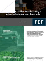Disinfection in The Food Industry A Guide To Keeping Your Food Safe