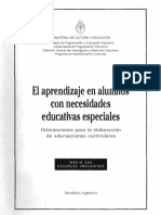 Tarea 0 Adecuaciones Curriculares para Niños Con Disc. Intelectual PDF