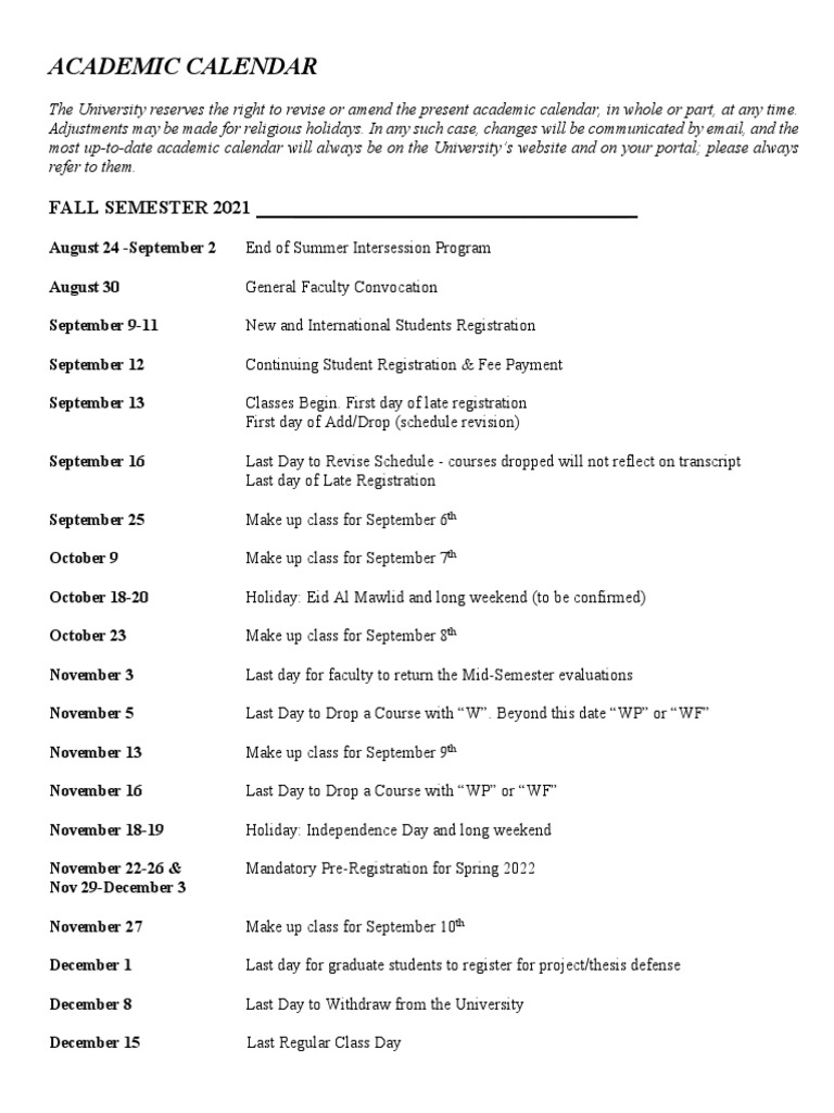 Academic Calendar 2021 2022 PDF Academic Term Schools