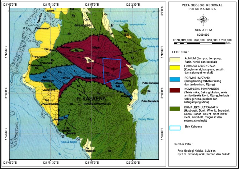 Peta Geologi Pulau Kabaena | PDF