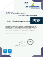 Certificado Responsabilidades Del Jefe de Faena Daisy Agurto