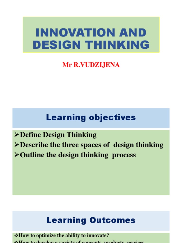 Design Thinking for Innovation Strategies | PDF | Design Thinking ...