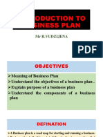 Introduction To Business Plan 2023 PDF