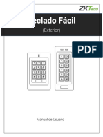 MKHID ZKTeco Terminal Independiente para Control de Acceso Manual de Usuario Español