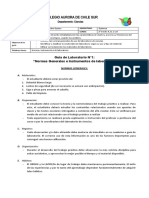 Colegio Aurora de Chile Sur: Guía de Laboratorio N°1: "Normas Generales e Instrumentos de Laboratorio"