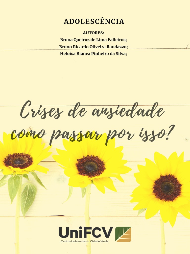 Crises de Ansiedade Como Passar Por Isso | PDF | Ansiedade | Transtorno ...