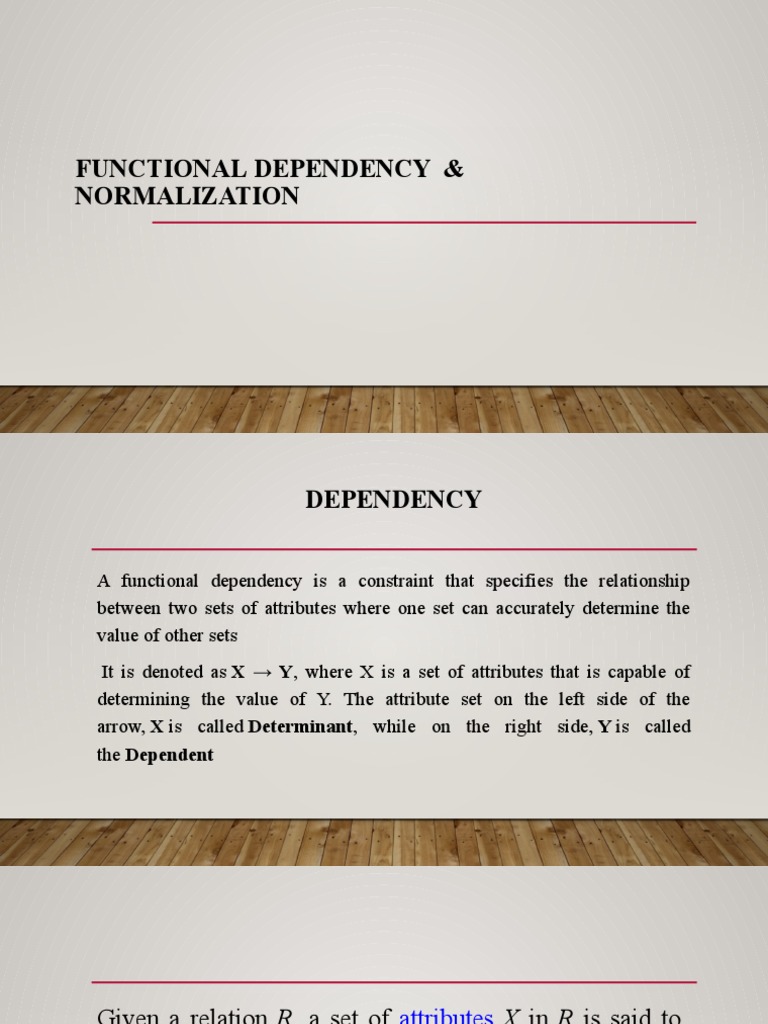Functional Dependency and Normalization | PDF | Relational Database | Data