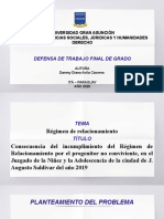 Defensa de Trabajo Final de Grado