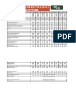 Calendário de Provas 2023.1 Arquitetura: Disciplina 1º Exercício 2º Exercício 2 Chamada Final