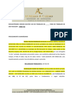"In Fine" Assinado, Documento Procuratório Anexo, Com Escritório Profissional Na Rua Siqueira