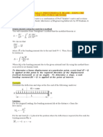 STATICALLY INDETERMINATE BEAMS ANALYSIS