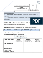 Prueba Sintesis Historia 6 ° Año