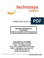 Operating Manual: Technosys Systems