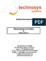 Measure CT Ratios & Phase Errors with 40-Char Title