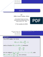 EDO I e II: Exatas, Bernoulli, 2a Ordem e Lista de Exercícios