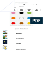 English Test 1º Bim