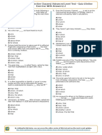 344 - Relative Clauses Adjective Clauses Advanced Level Test Quiz Online Exercise With Answers 2