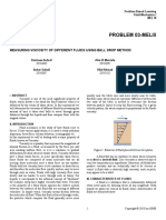 Problem 03-Meliii: Measuring Viscosity of Different Fluids Using Ball Drop Method