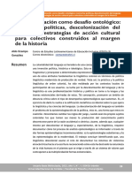 La Alfabetizacion Como Desafio Ontologic