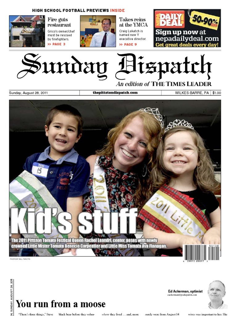 The Pittston Dispatch 08-28-2011 | PDF | Pittston | Pizza