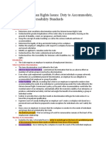 Chapter 5 - Human Rights Issues Duty To Accommodate, Harassment, Accessibility Standards