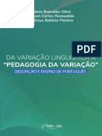 EBOOK - Da Variacao Linguistica A Pedagogia Da Variacao