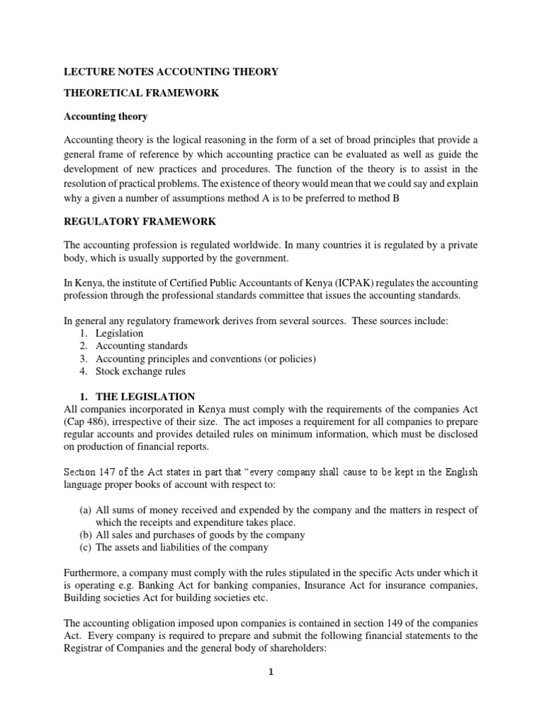 Accounting Theory | PDF | Accounting | International Financial ...
