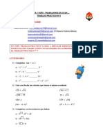 Fecha de Entrega: 24/05/2020: Matemática 1º Año - Trabajamos en Casa Trabajo Práctico #5