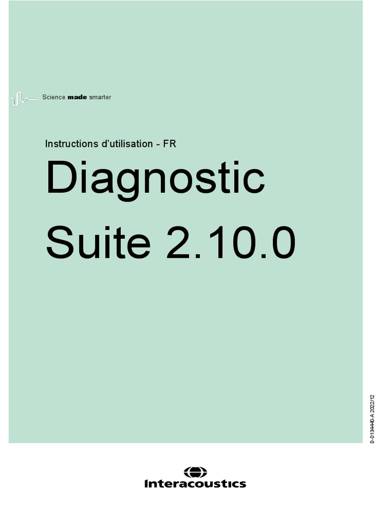 Instructions For Use Diagnostic Suite FR | PDF | Installation ...